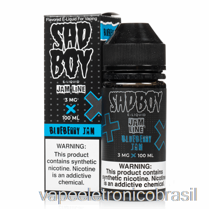 Vape Recarregável Geléia De Mirtilo - Sadboy - 100ml 0mg